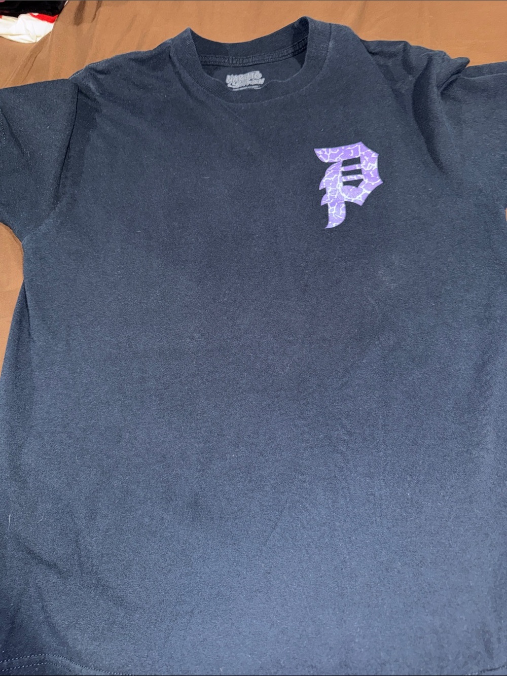 Mens Naruto Black T-Shirt with Purple Logo